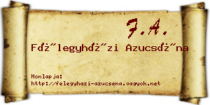 Félegyházi Azucséna névjegykártya